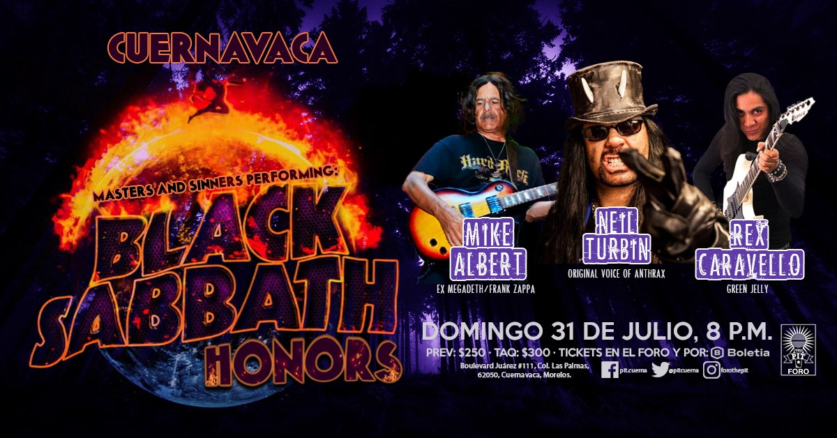 Compra boletos para Black Sabbath Honors Boletia