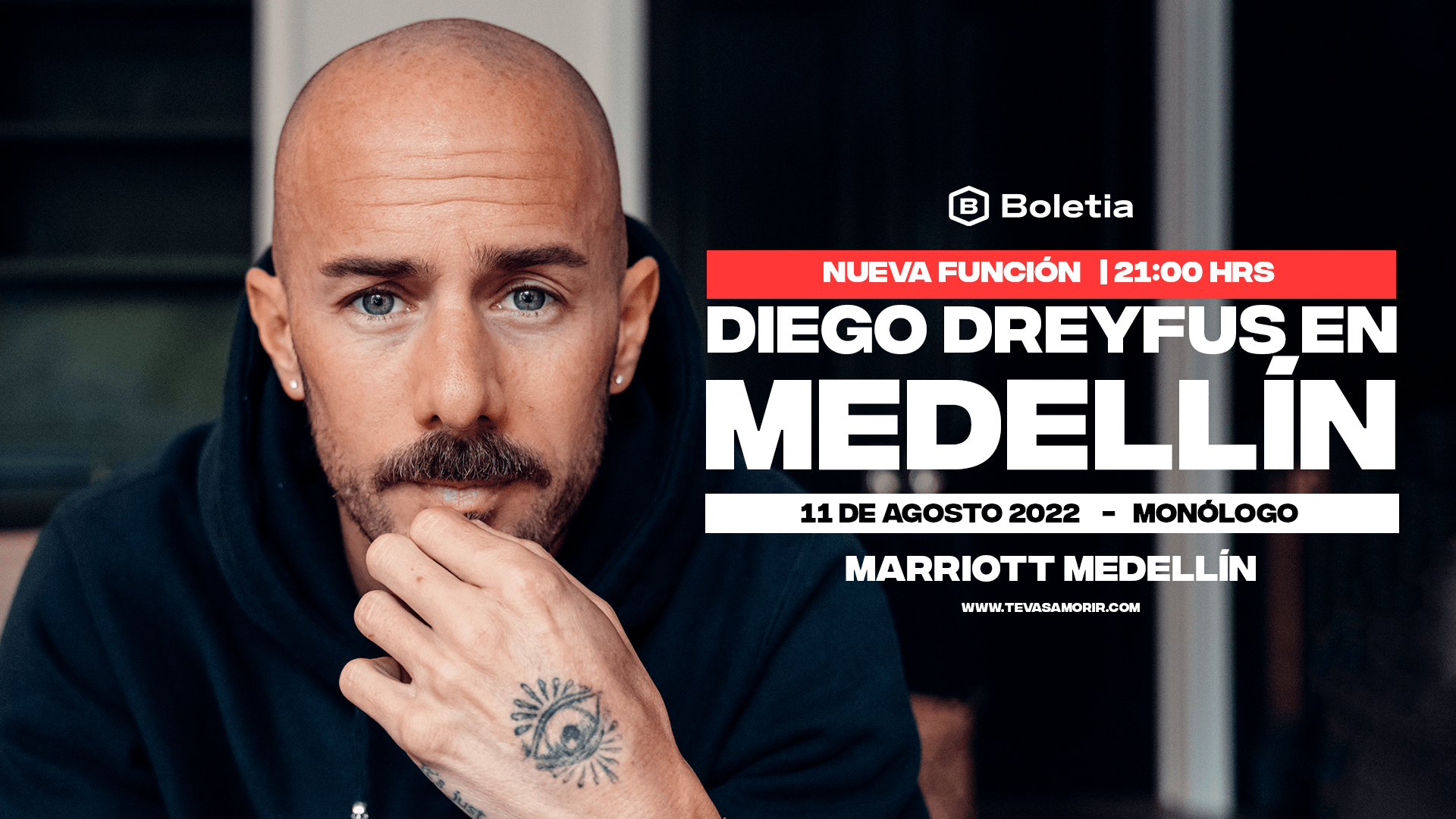 Compra boletos para Diego Dreyfus en Medellín Boletia