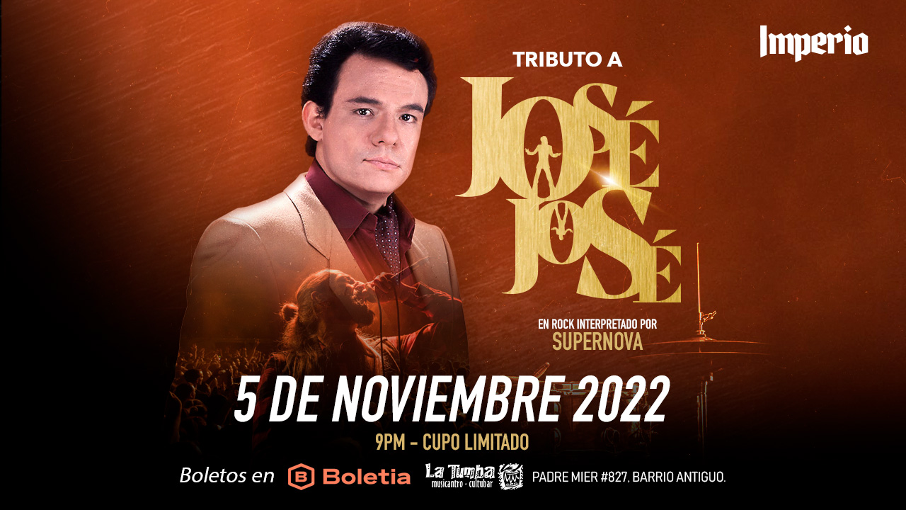 Compra boletos para Tributo a José José en Monterrey Boletia