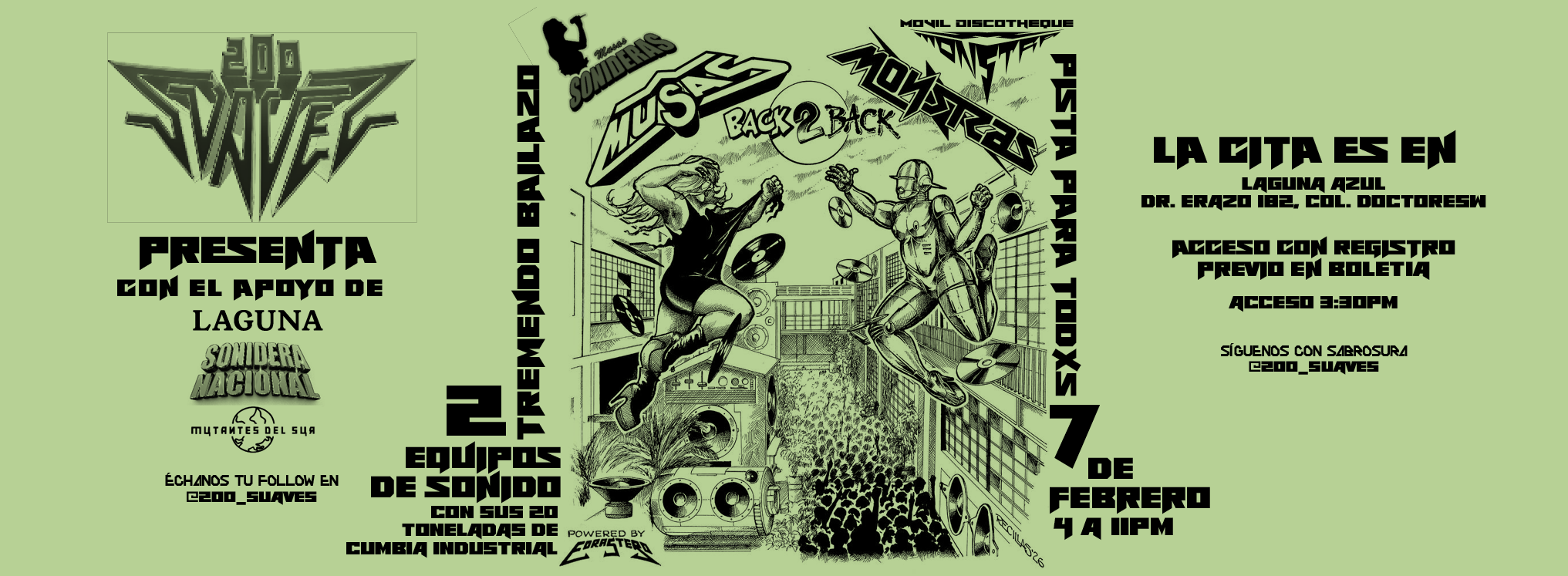 Gran baile sonidero: MUSAS MONSTRAS B2B