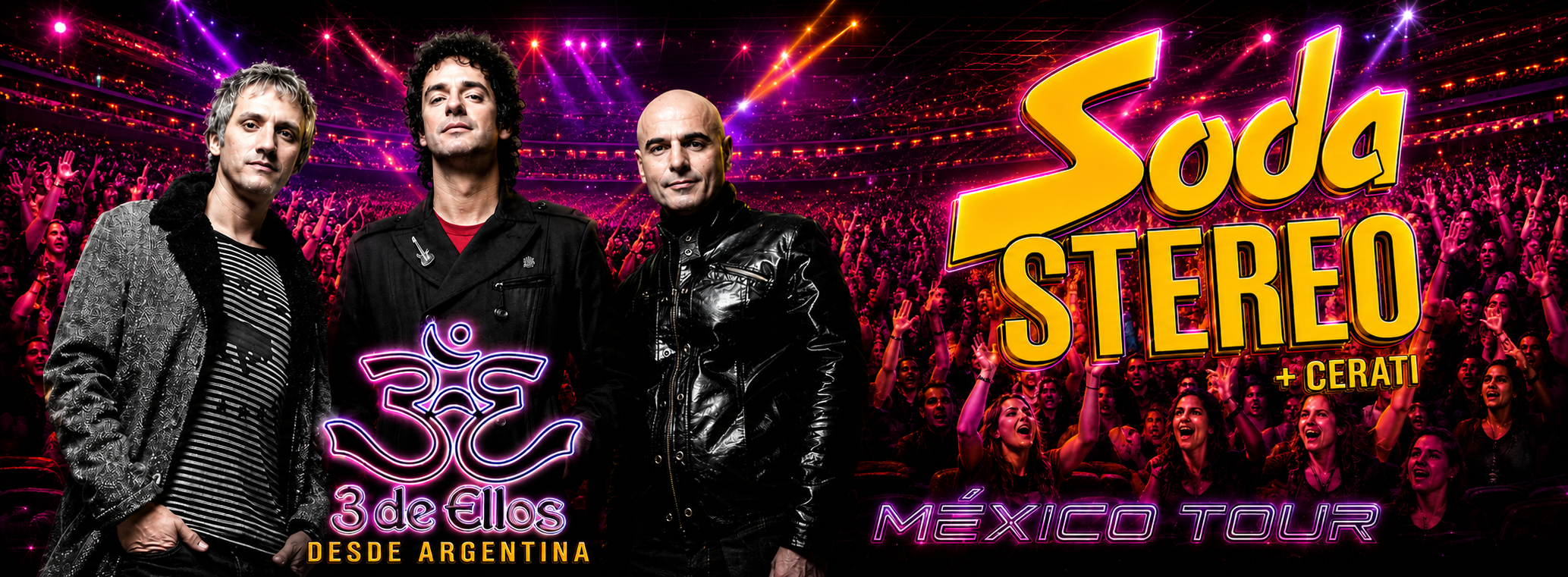 3 de Ellos en Saltillo - Soda Stereo & Cerati Homenaje