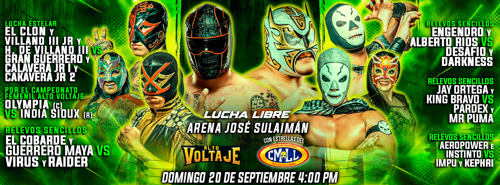 Lucha Libre Alto Voltaje - CMLL en MTY