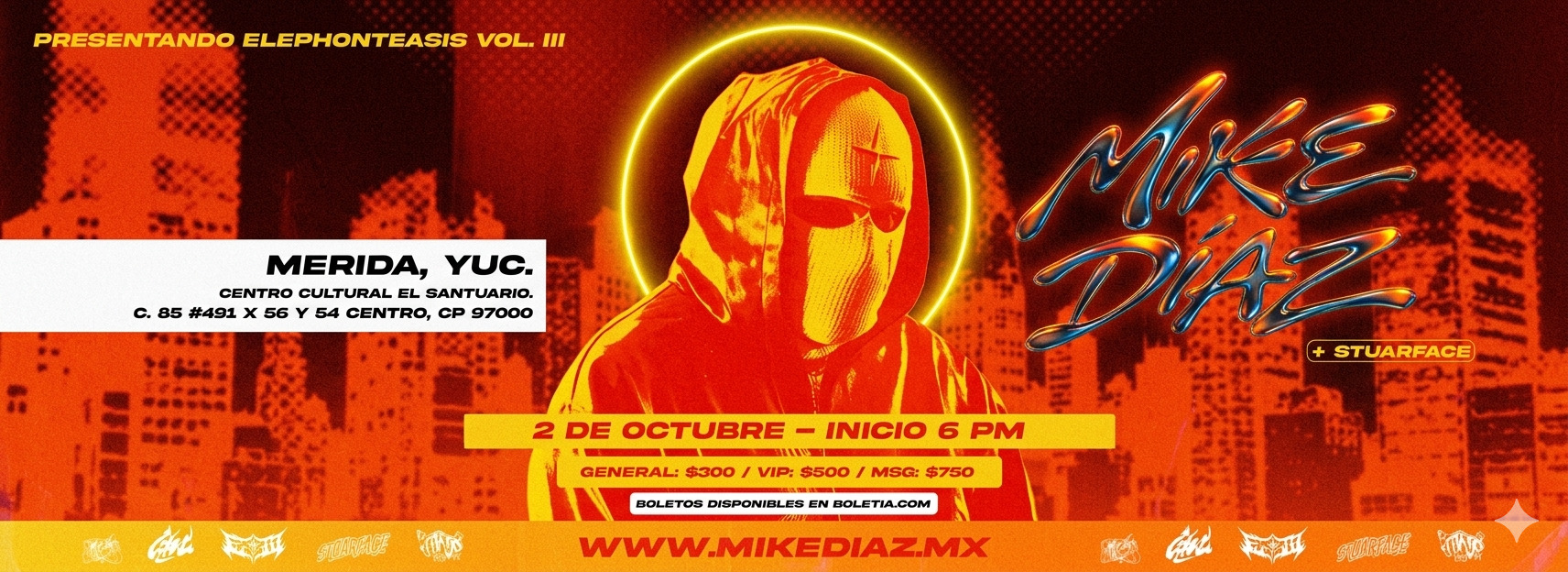 Mike Díaz en Mérida