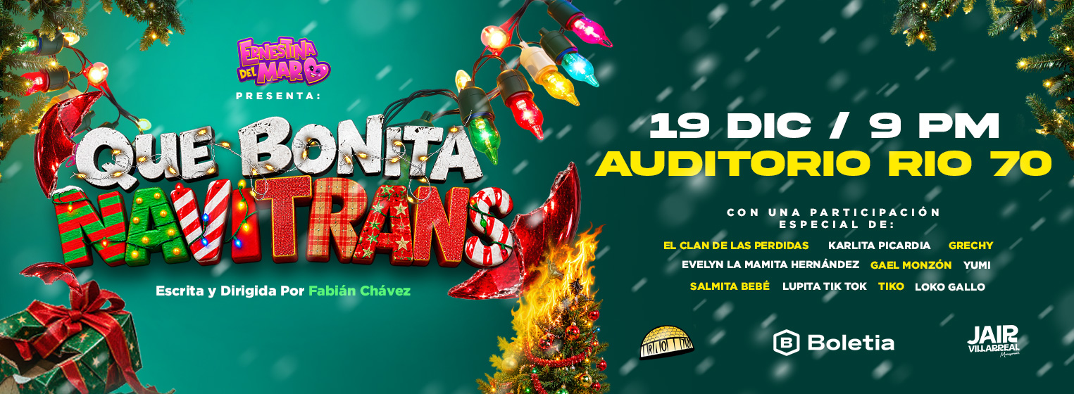Flyer de “Qué Bonita NaviTrans”