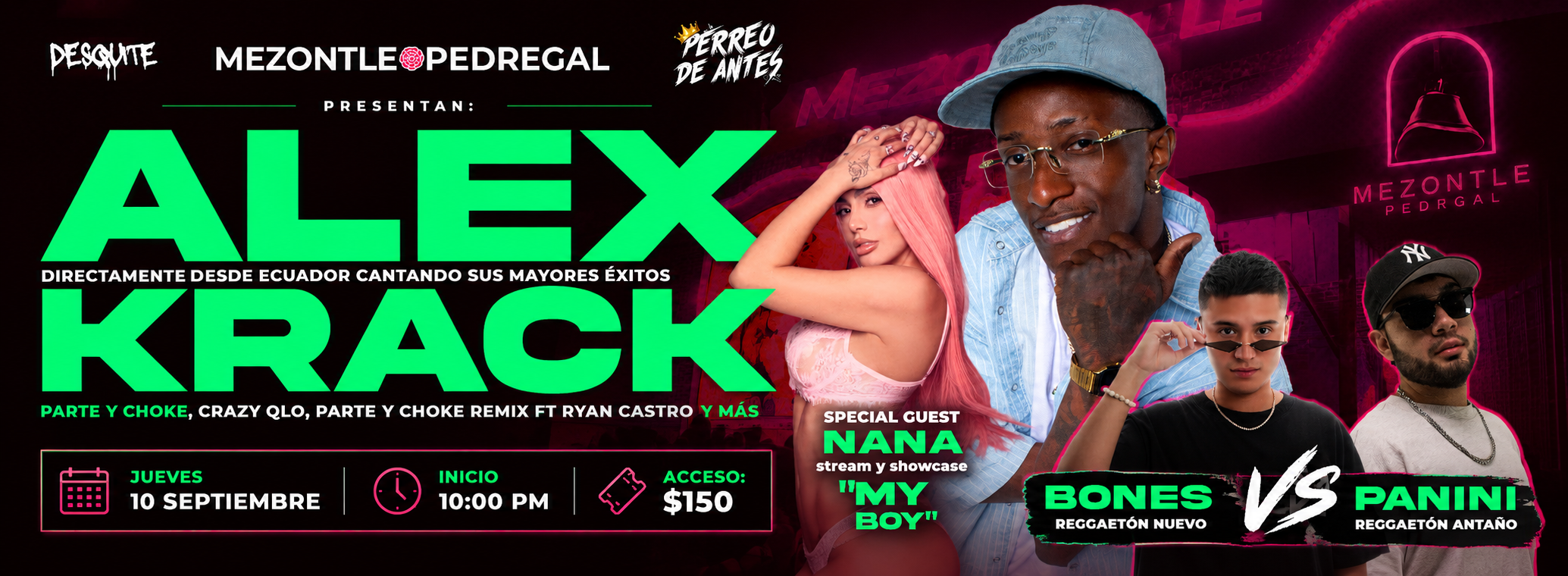 Alex Krack Live + la Nana | Reggaetón Nuevo vs Antaño