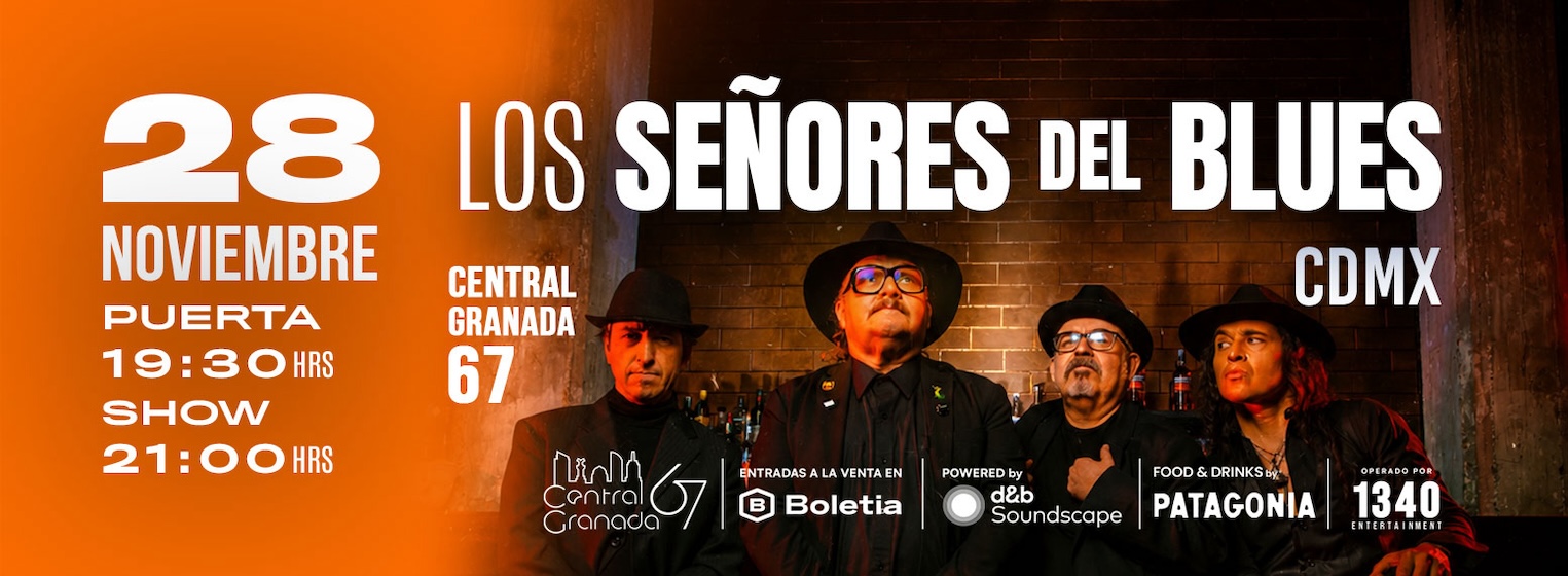 Flyer de Los Señores del Blues