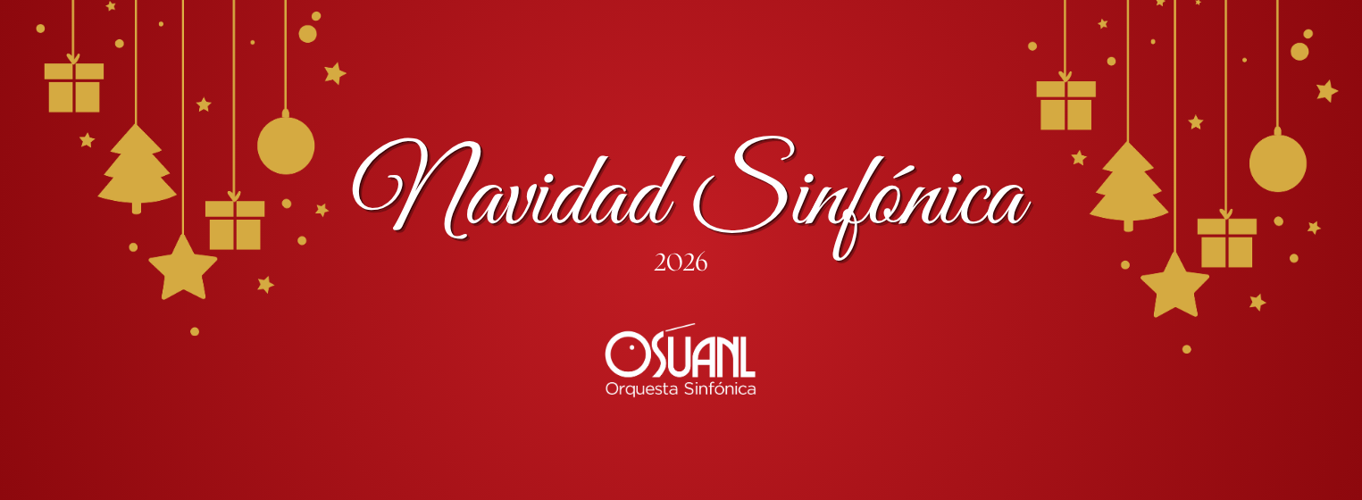 Flyer de OSUANL Navidad Sinfónica 2026