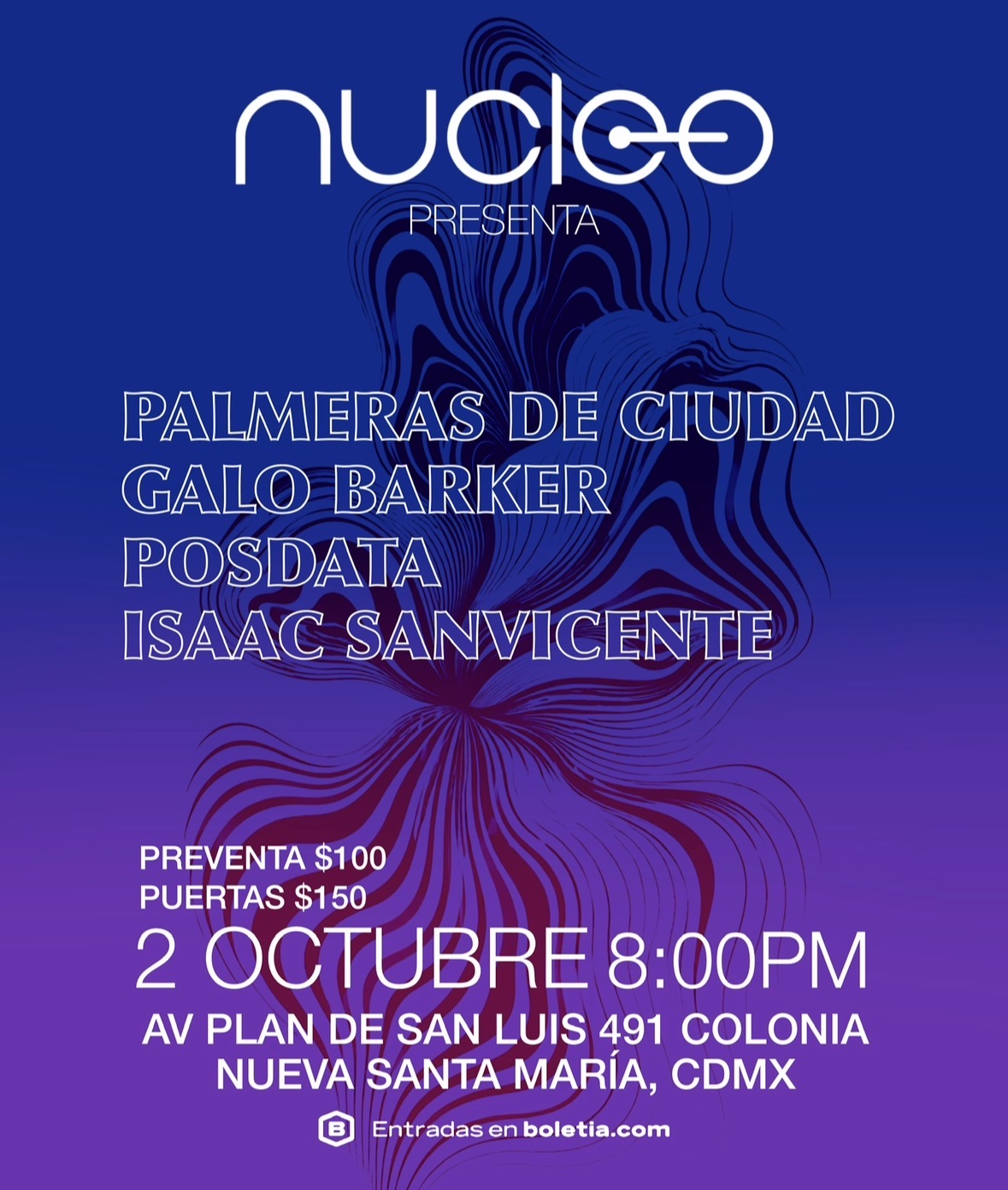 NÚCLEO // PALMERAS DE CIUDAD / GALO BARKER / POSDATA / ISAAC