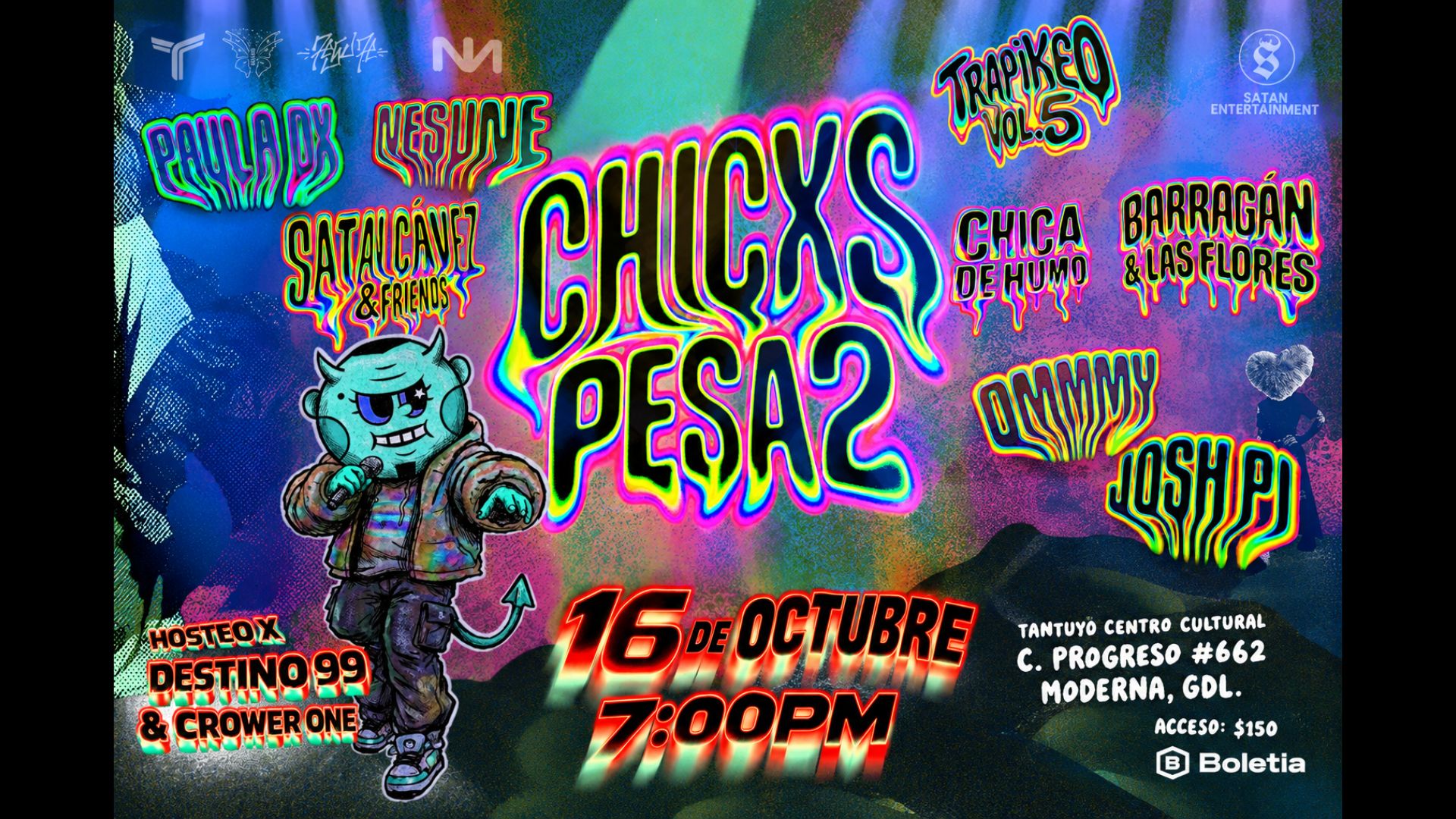 Flyer de Trapikeo 5: Chicxs Pesa2