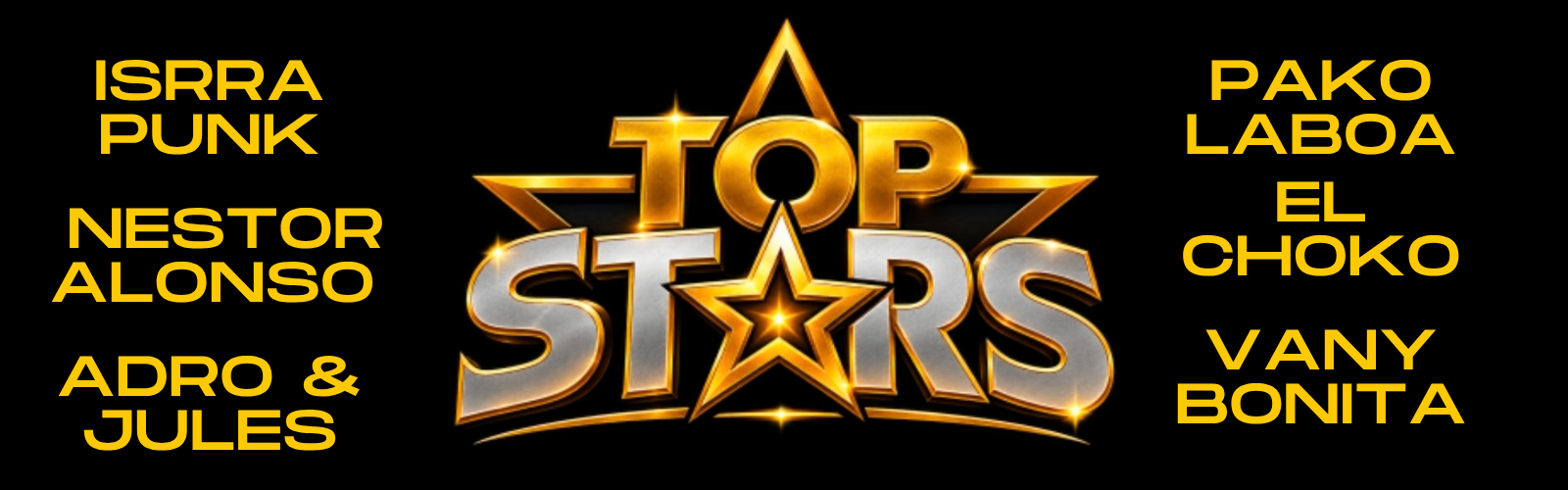 Flyer de Standup Top Stars.