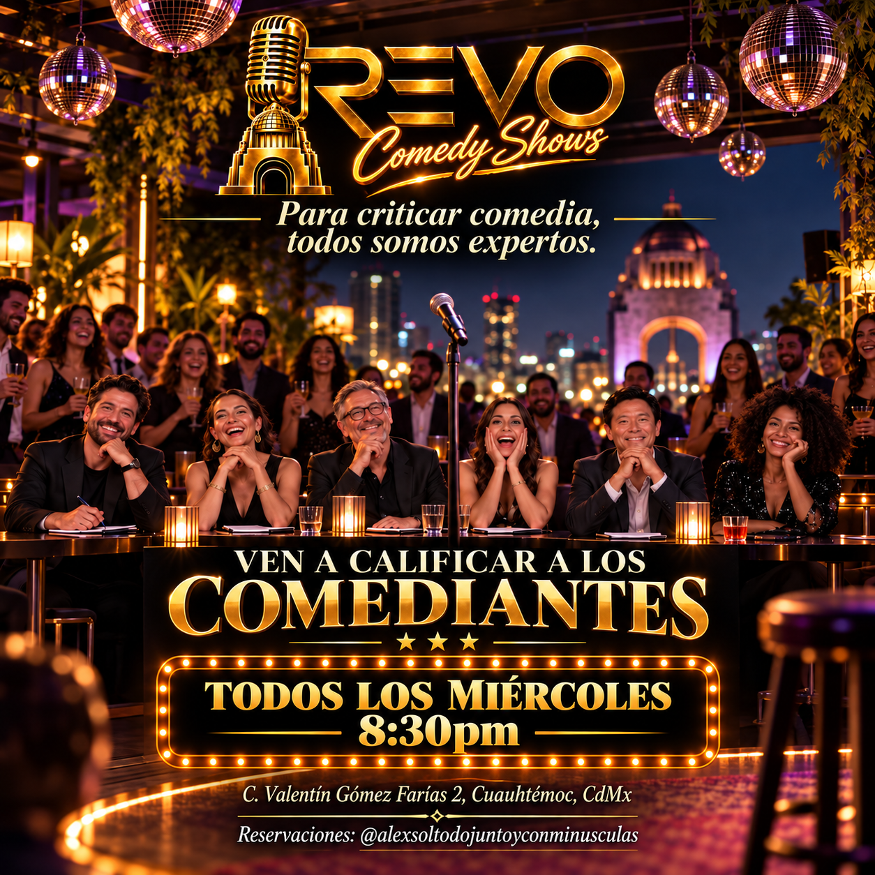 Flyer de REVO COMEDY CASTING