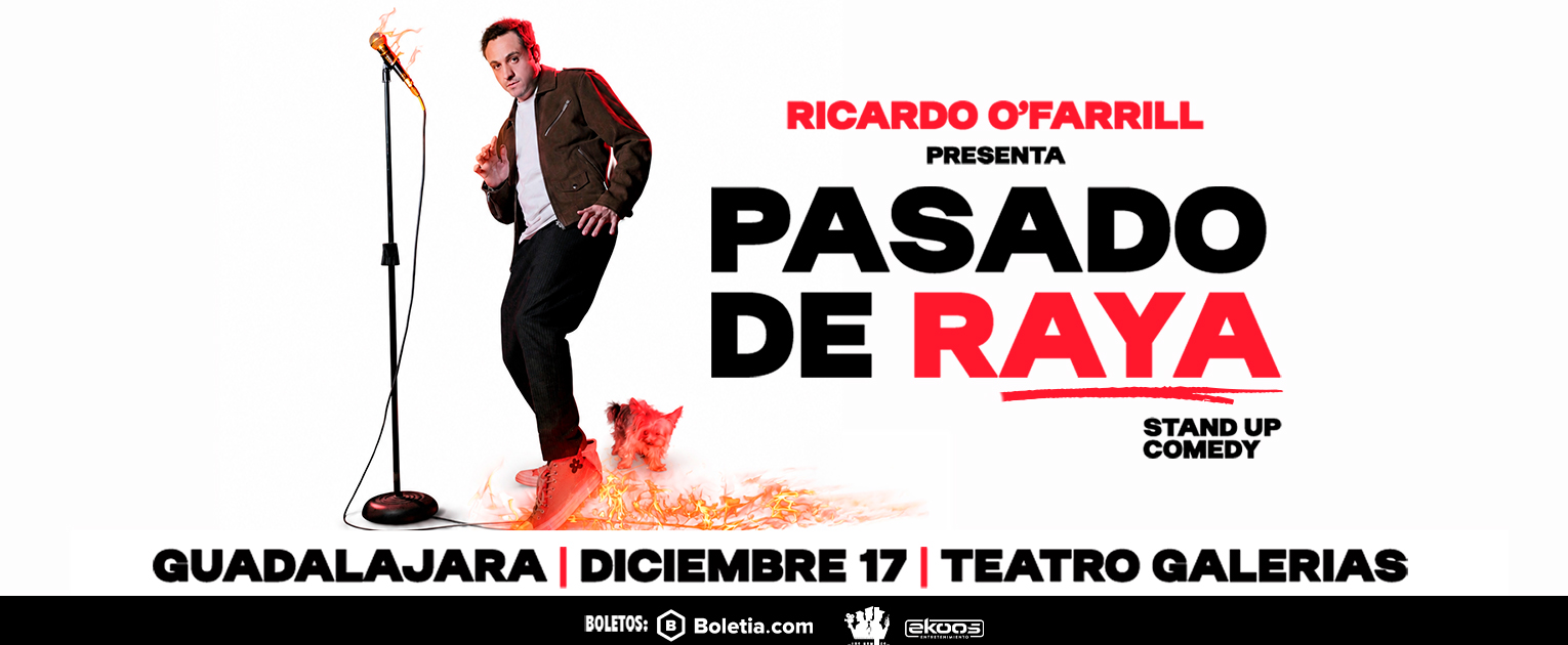 Flyer de Ricardo O´farrill Presenta: Pasado de Raya