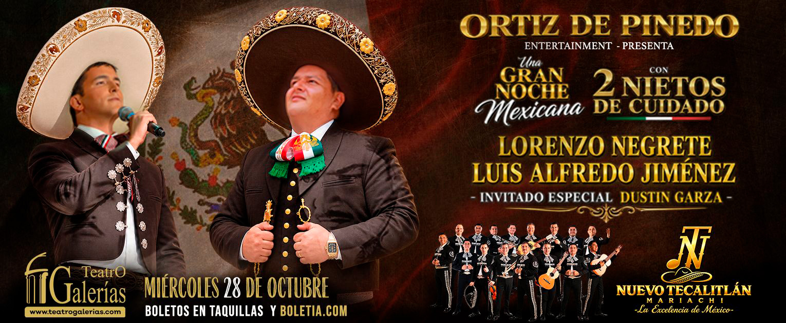 Flyer de Una Gran Noche Mexicana