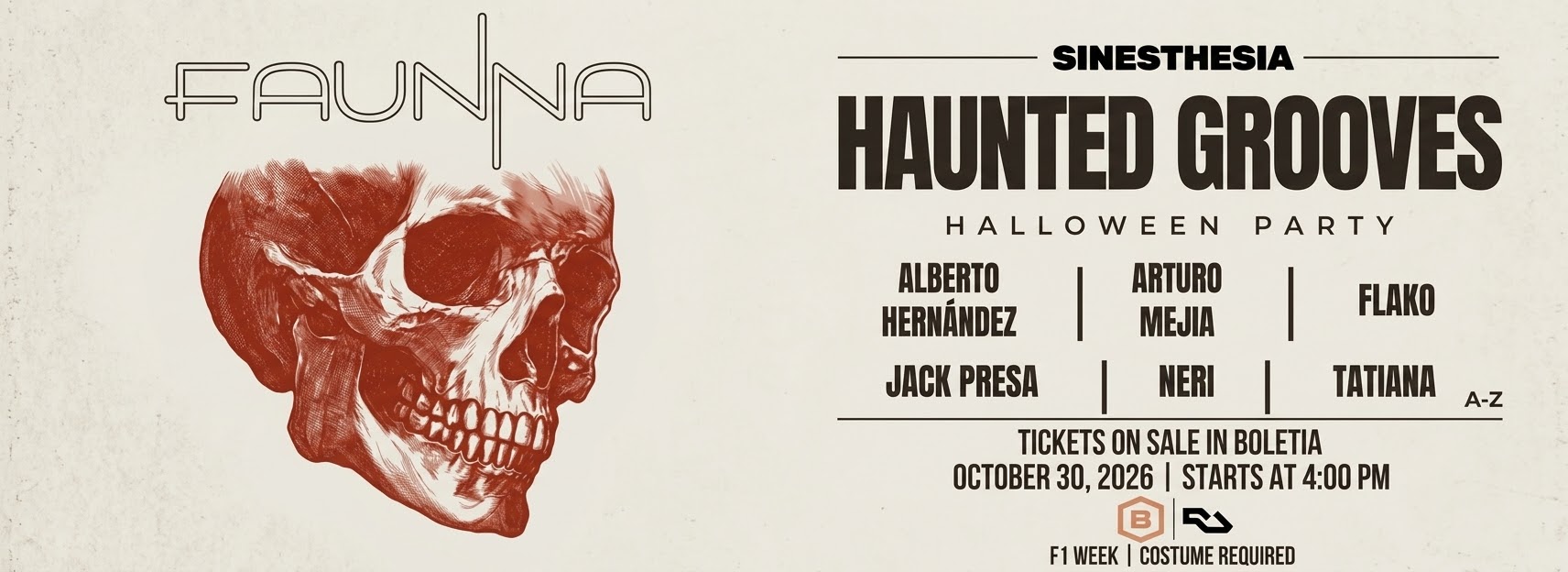 Flyer de HAUNTED GROOVES SINESTHESIA