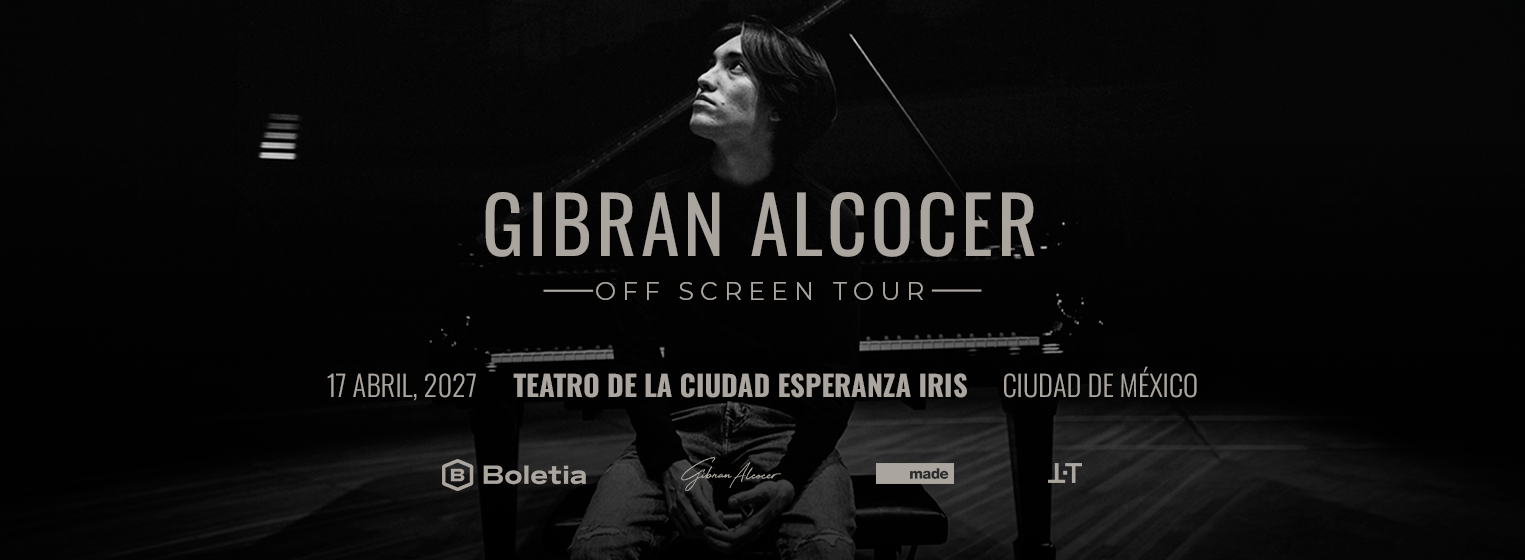 Flyer de Gibran Alcocer en Ciudad de México