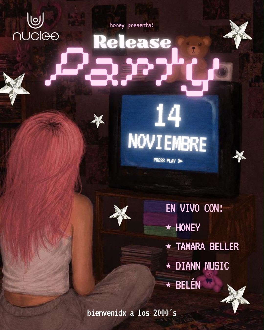 Flyer de NÚCLEO // HONEY RELEASE PARTY