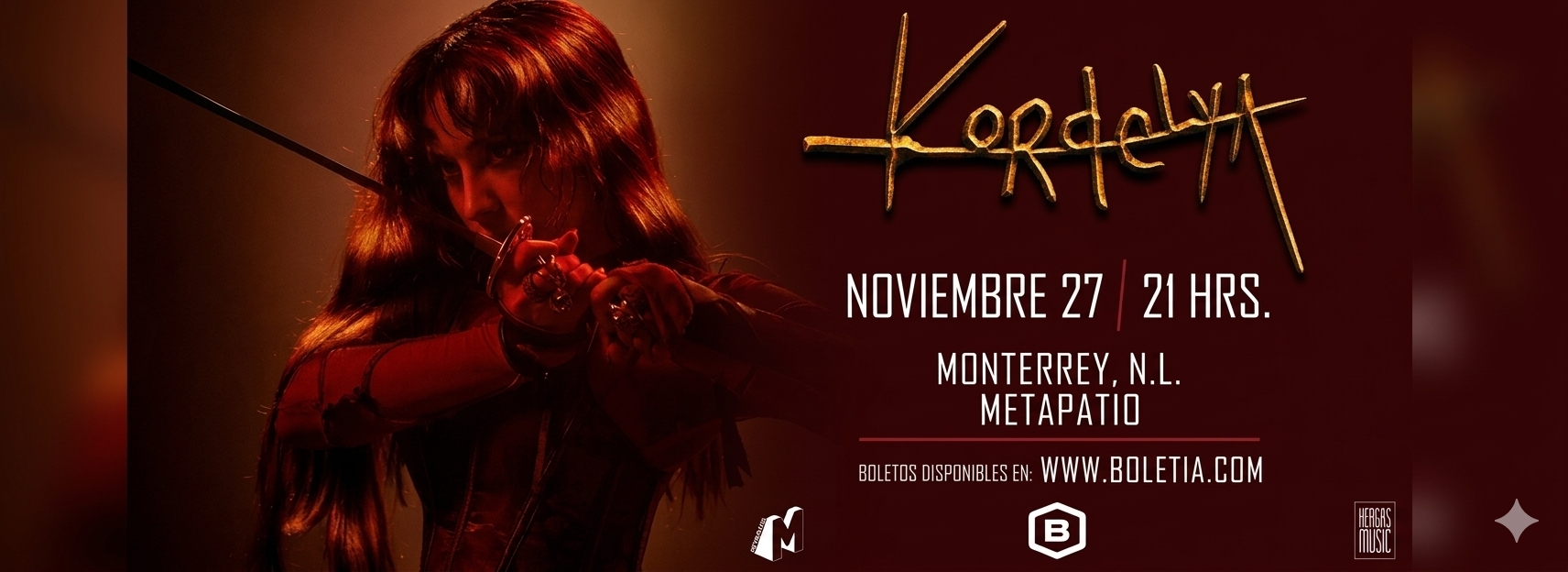 Flyer de Kordelya en MTY