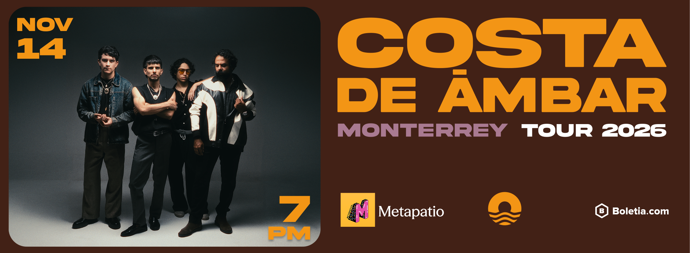 Flyer de Costa de Ámbar en Monterrey 2026