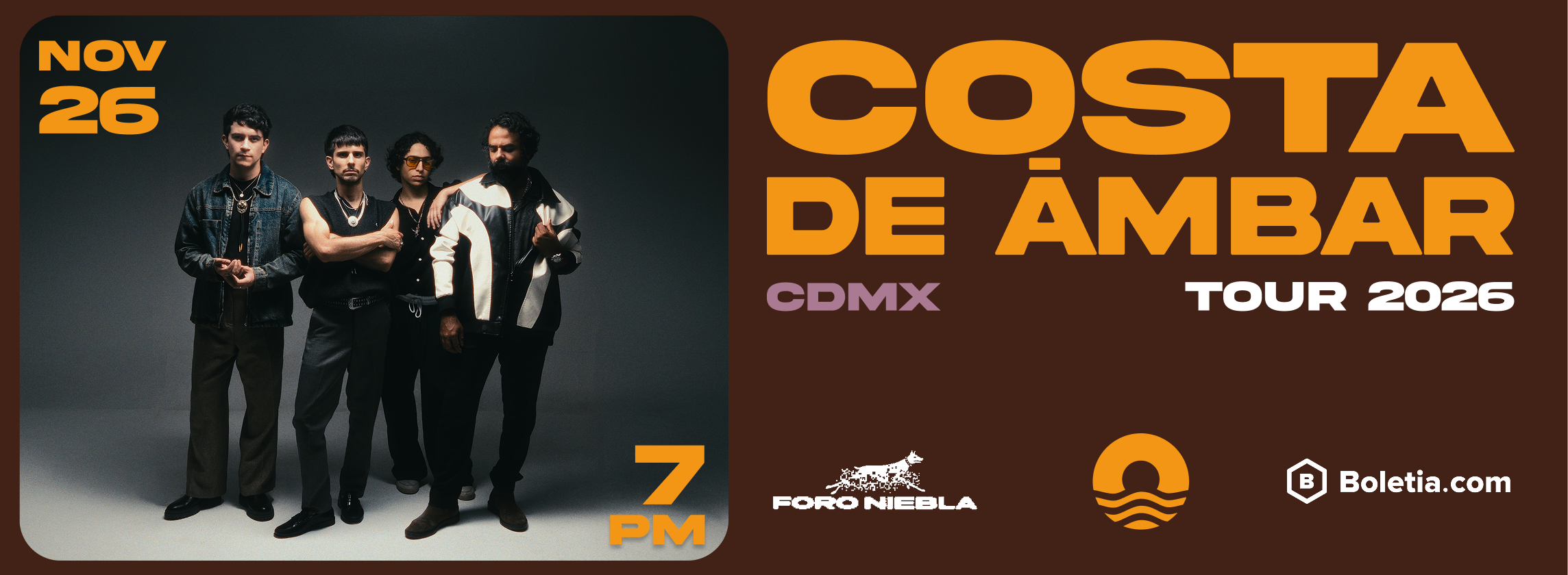 Flyer de Costa de Ámbar en CDMX 2026