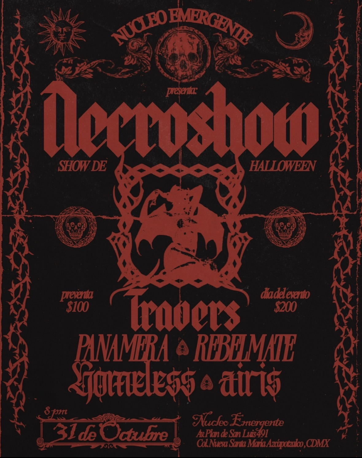 Flyer de NECROSHOW NOCHE DOS