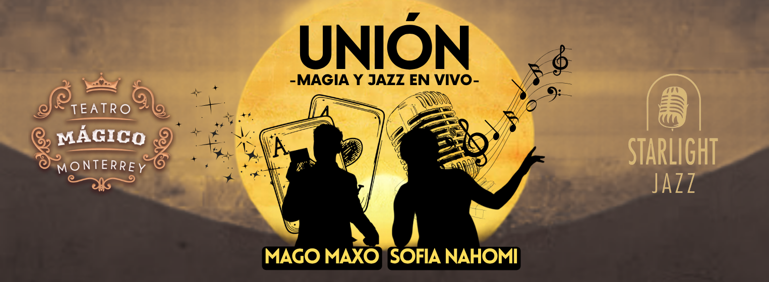 Flyer de Magia y jazz