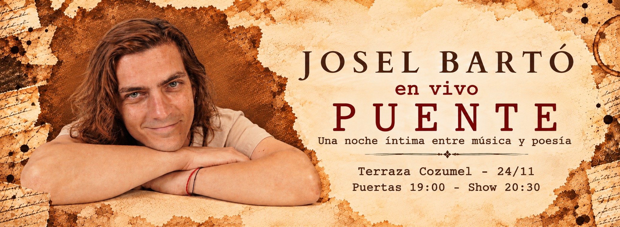 Flyer de Josel Bartó en vivo - Puente