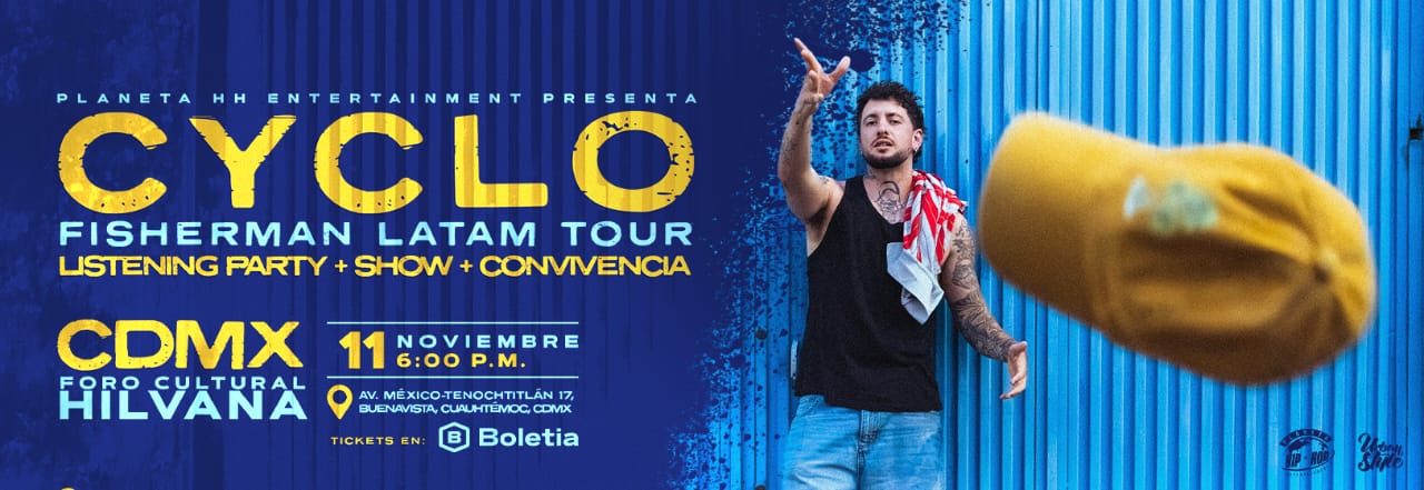 Flyer de CYCLO EN CDMX PRESENTA FISHERMAN LISTENING PARTY+ SHOW
