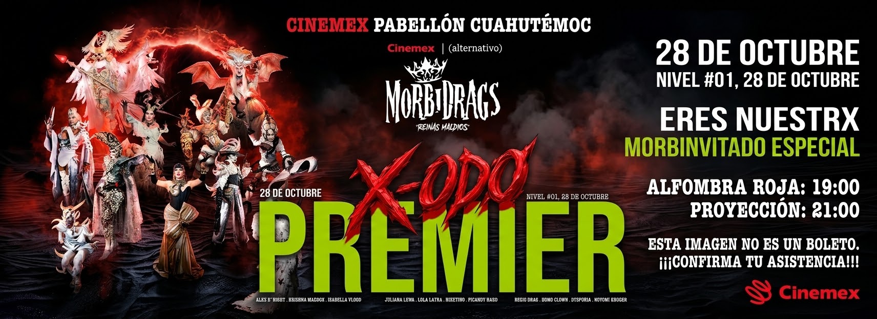 Flyer de MORBIPREMIEREXODO