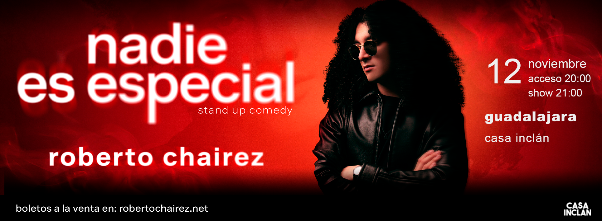 Flyer de Roberto Chairez en GUADALAJARA
