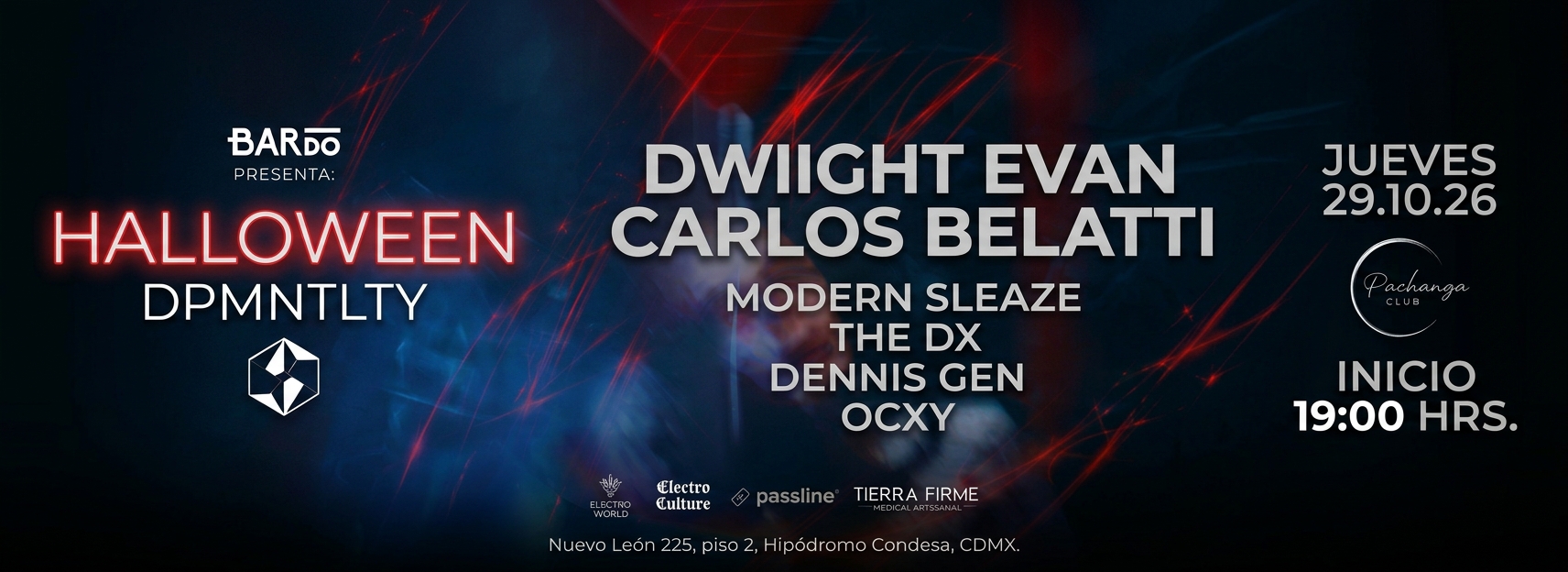 Flyer de HALLOWEEN // DPMNTLTY + PACHANGA CLUB
