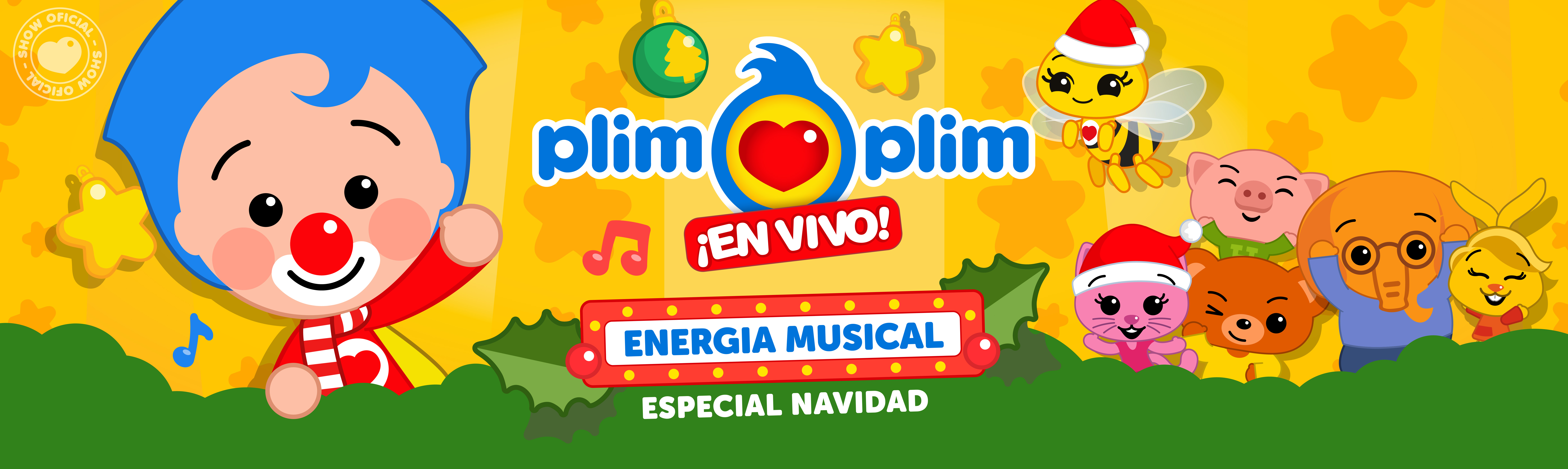 Flyer de PLIM PLIM EN VIVO "ENERGÍA MUSICAL" ESPECIAL NAVIDAD