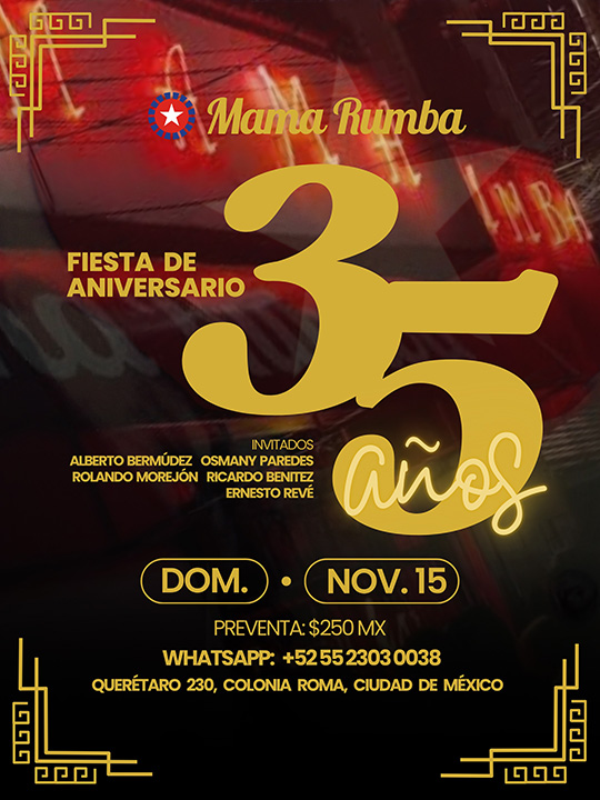 Flyer de ¡35 ANIVERSARIO!