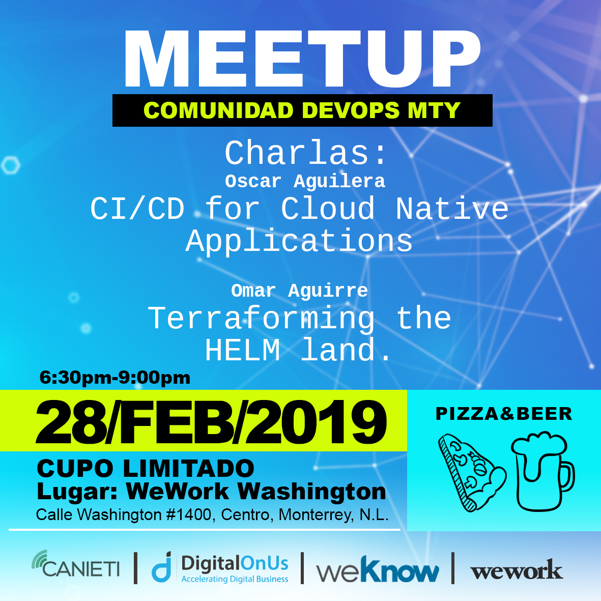Compra boletos para DevOps MTY Meetup Edición Febrero Boletia